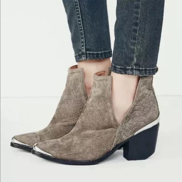 Free People Jeffrey Campbell Cromwell Hunt The Plains Cutout Ankle Boots Size 6 - Picture 4 of 16